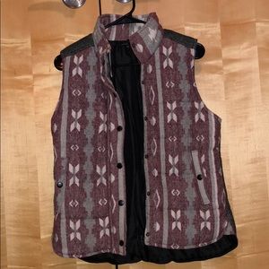 Aztec printed vest